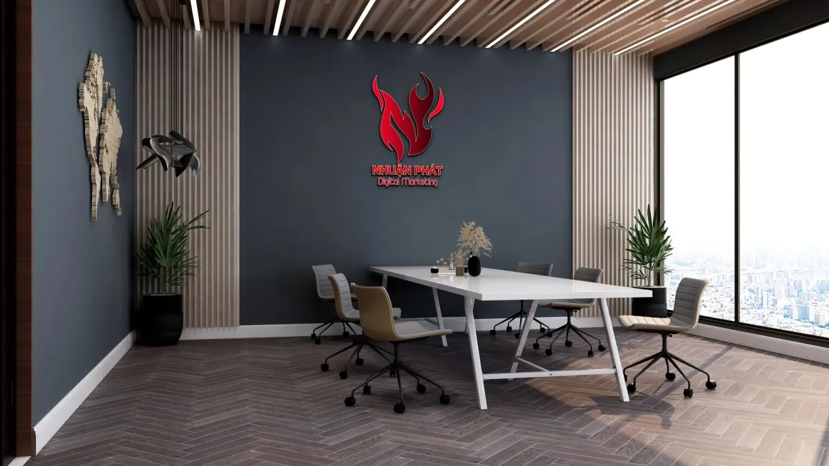 Logo in the meeting room