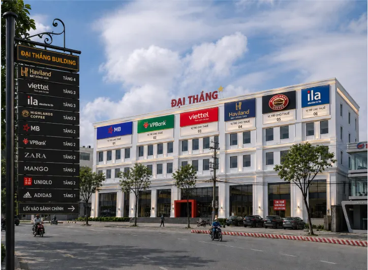 Signage space for rent in Da Nang at the Xo Viet Nghe Tinh intersection
