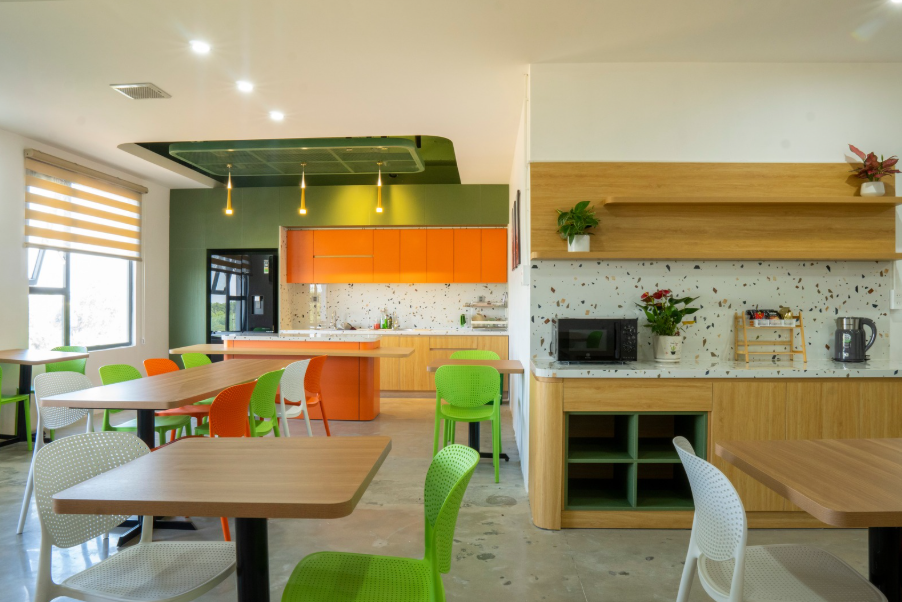 The dining room at X2 OFFICE