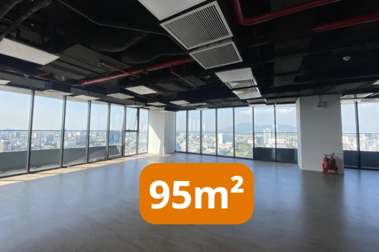 95m² office at X2 OFFICE SON TRA – Ready to move in